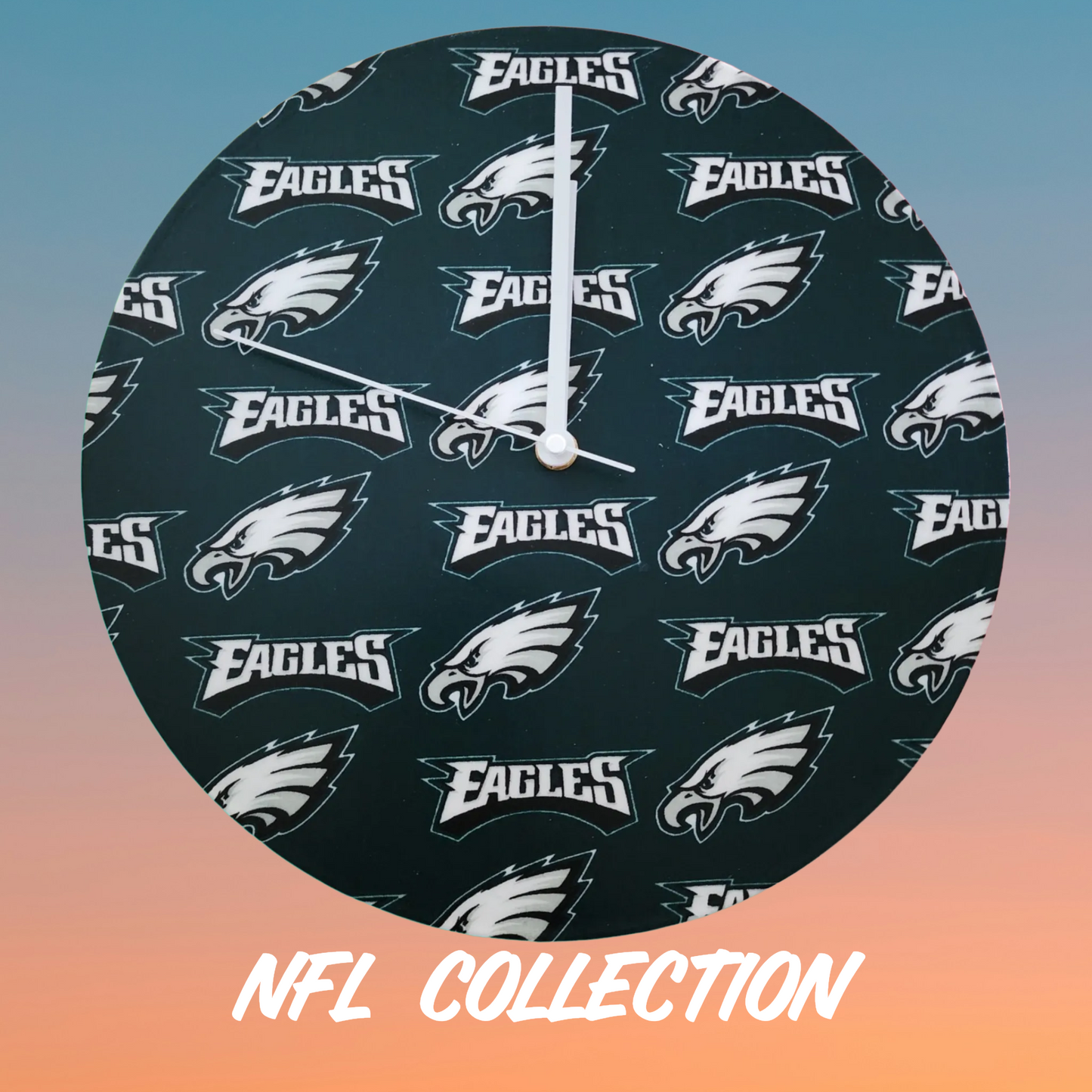 NFL Vinyl Record Clocks