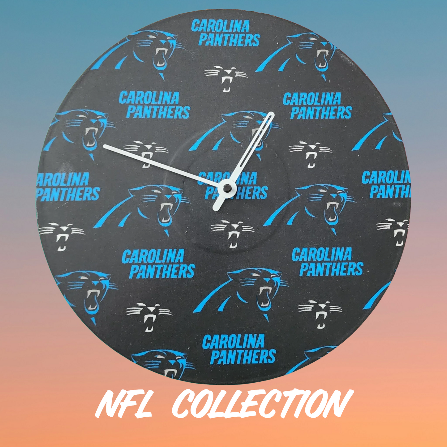 NFL Vinyl Record Clocks