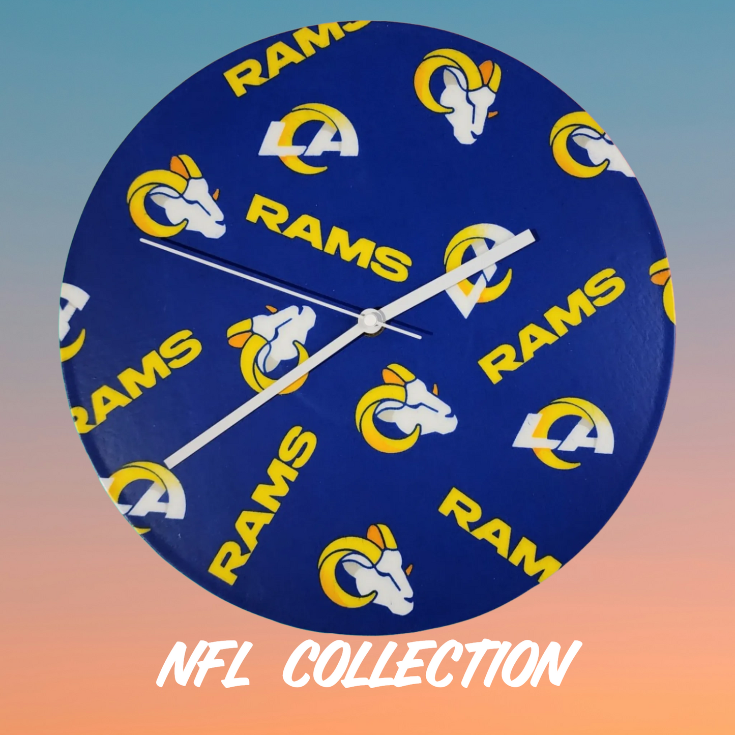 NFL Vinyl Record Clocks