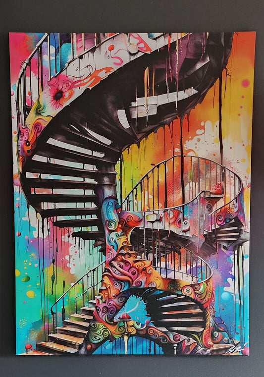 Stariway to Oblivion 40"x30" Canvas
