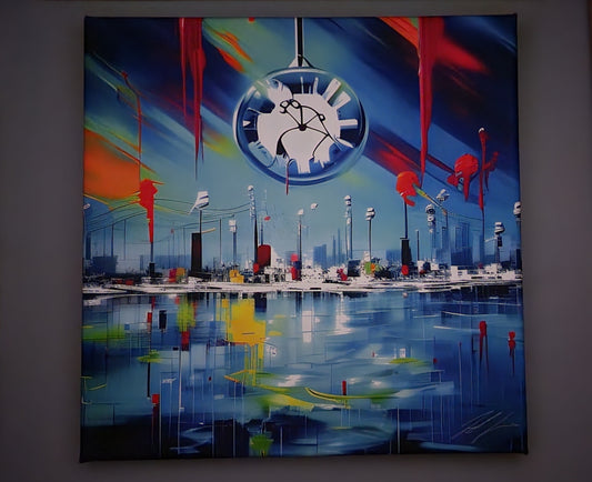 City Beyond Time 10"x10" Canvas Reprint