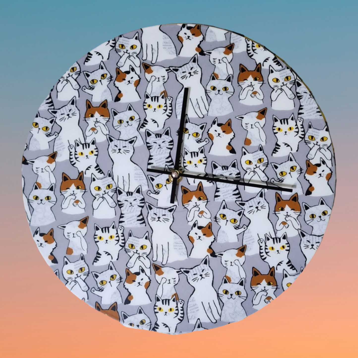 Kitty Vinyl Record Clock Collection