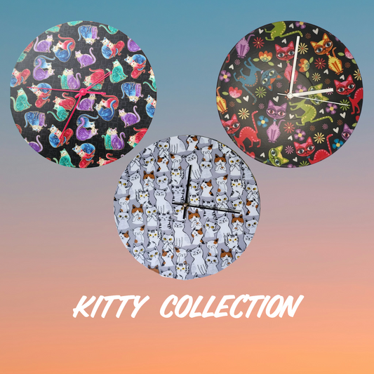 Kitty Vinyl Record Clock Collection