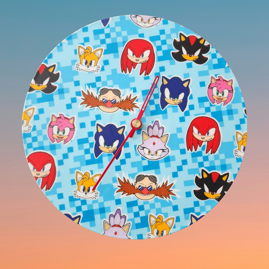 Sonic The Hedgehog Vinyl Record Clock