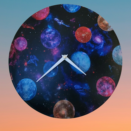 Planetary Go Vinyl Record Clock