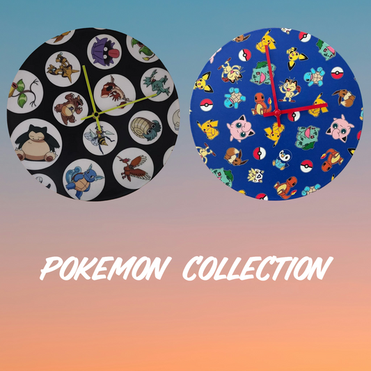 Pokemon Vinyl record clock